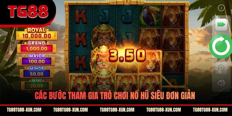 Các bước tham gia trò chơi nổ hũ siêu đơn giản