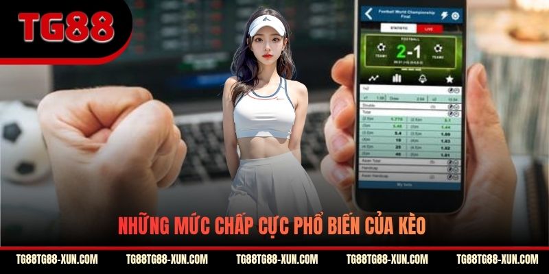 Những mức chấp cực phổ biến của kèo